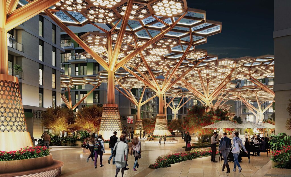 Qatarul a creat o „pădure” climatizată pentru a face față verilor toride. Temperatura nu depășește 23 de grade tot anul