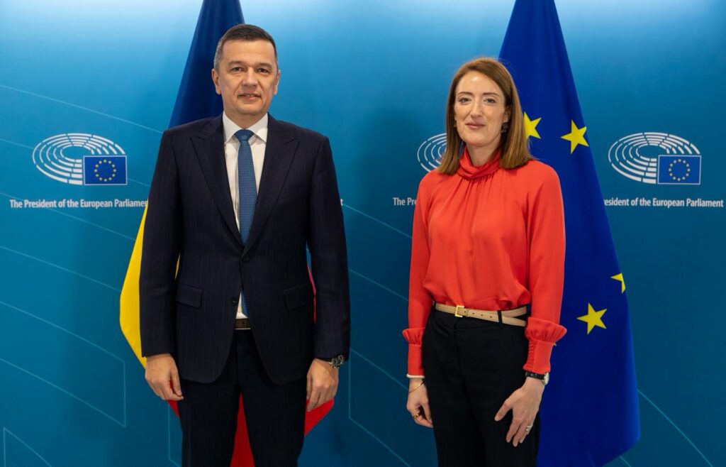 Sorin Grindeanu critică Guvernul la Bruxelles. Referendumul din PSD discutat cu Roberta Metsola