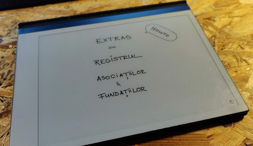 Anunț pierdere act Asociație