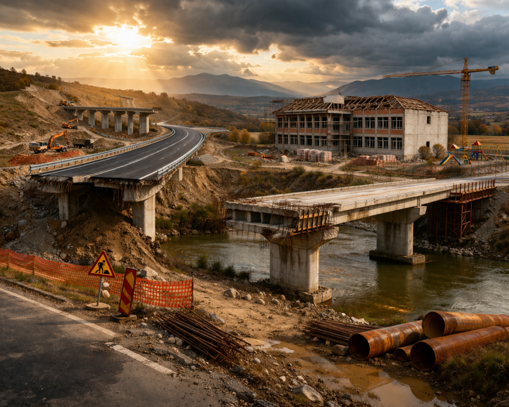 România lucrărilor neterminate. Miliarde îngropate în șantiere fără final