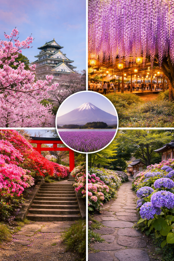 Spectacolul primăverii în Japonia. Ghid complet al celor mai speciale festivaluri de flori