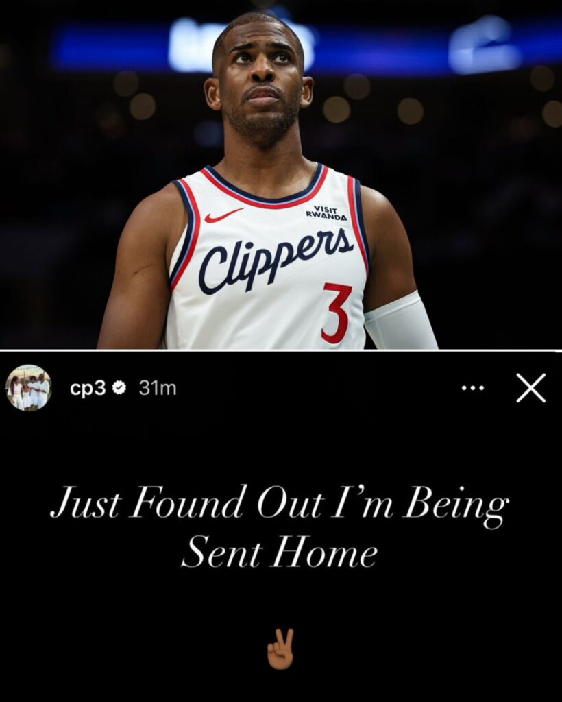 „Tocmai ce am aflat că sunt trimis acasă”/ Sursa: Instagram: Bleacher Report