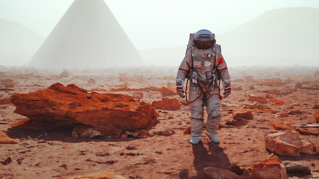 Piramida de pe Marte? Descoperirea care readuce teoriile conspirației