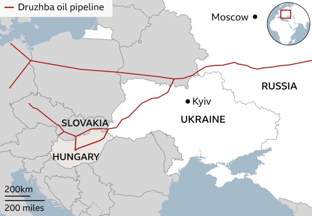 Ungaria oprește livrările de gaze către Ucraina până la reluarea tranzitului prin Drujba