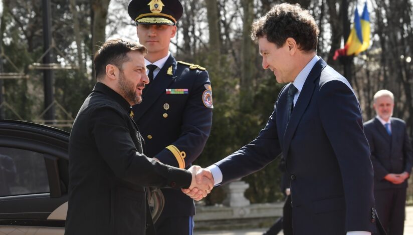 Volodimir Zelenski, la București: „Construim împreună cu România două linii noi de furnizare a energiei”
