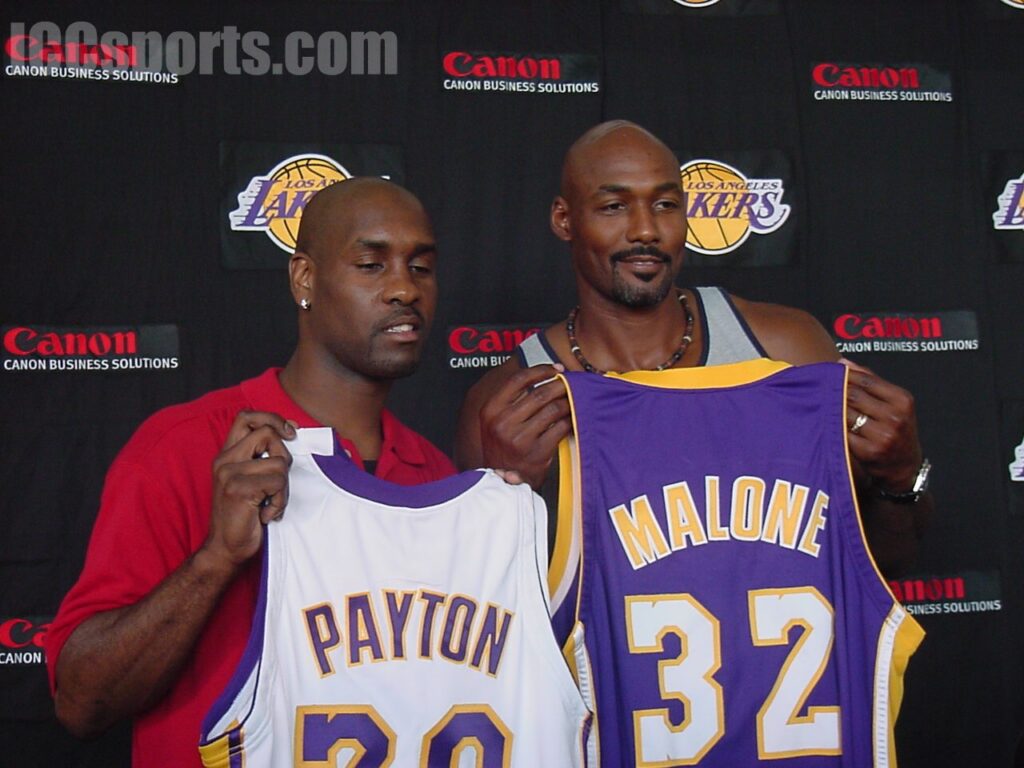 Gary Payton și Karl Malone/Sursa:flickr