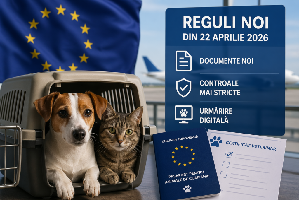 Europa schimbă regulile pentru călătoria cu animalele de companie din 22 aprilie 2026