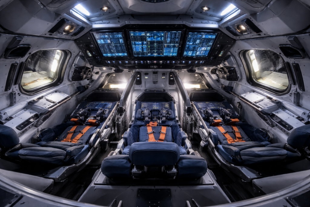 Cum arată „casa astronauților” în drumul spre Lună. Care sunt dotările capsulei Orion