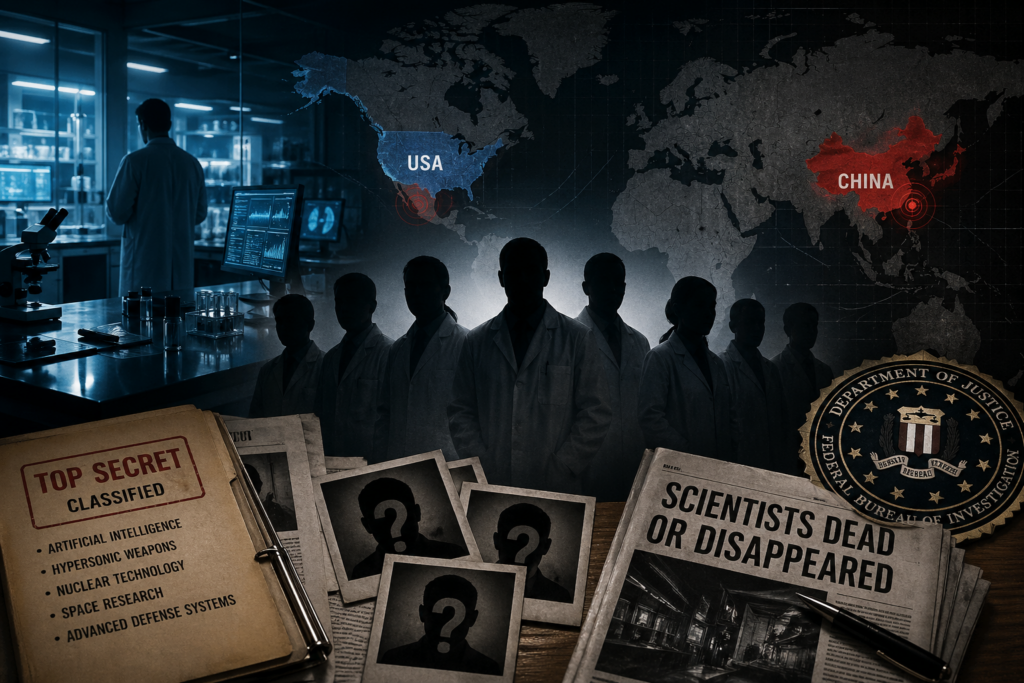 O serie de decese și dispariții au lovit mediul științific militar din SUA și China. Anchetele oficiale sunt încă în desfășurare.
