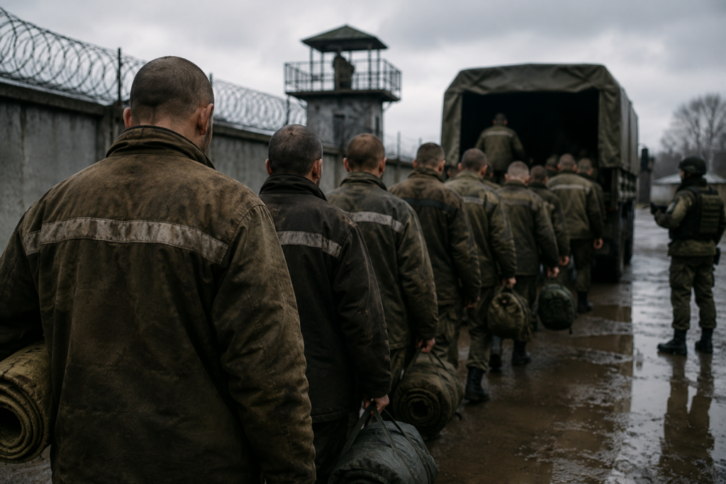 Rusia recrutează condamnați pentru frontul din Ucraina. Numărul deținuților a scăzut cu 40%