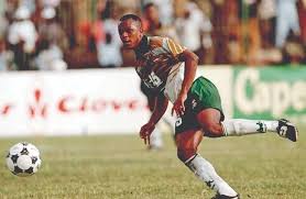 Golul lui Khumalo din meciul cu Camerun în 1992. Sursă foto: Instagram