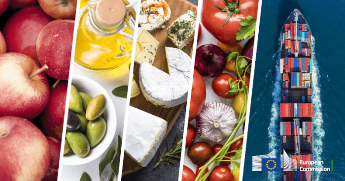 Excedentul comercial agroalimentar al UE a urcat cu 43% în februarie. Importurile au scăzut puternic