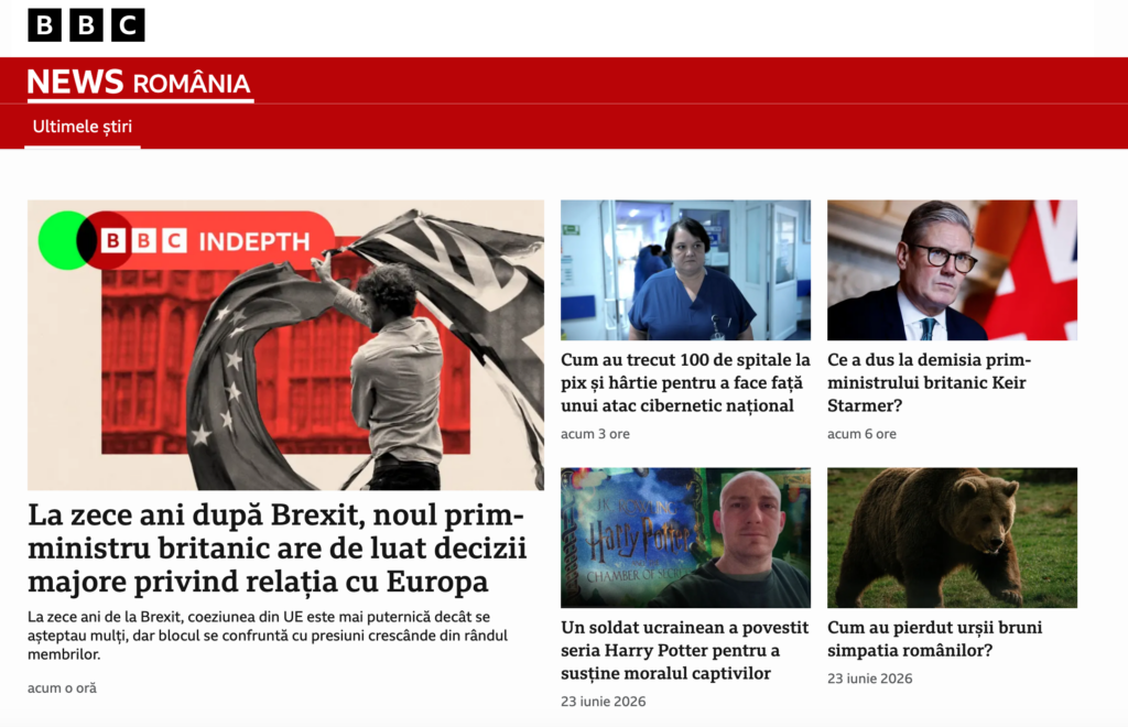 S-a lansat BBC News România. Ce conținut va avea noul serviciu