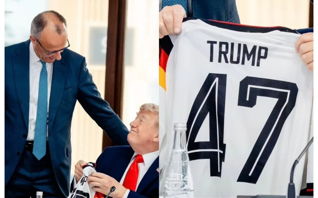 Cadou surpriză pentru Donald Trump la summitul G7. Cancelarul german: „Până la urmă, suntem în aceeași echipă”