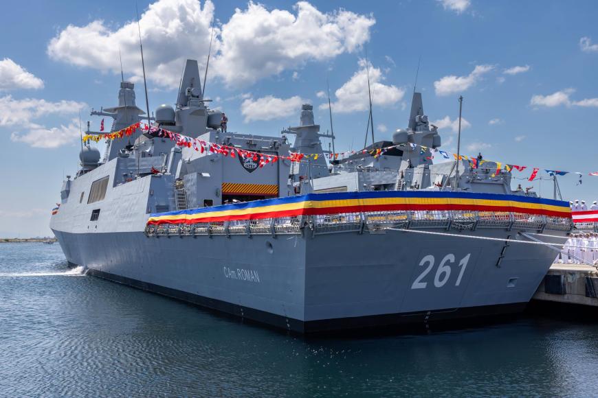 România a primit corveta „Contraamiral August Roman”. Prima navă nouă din ultimii 30 de ani, intrată în dotarea Forțelor Navale