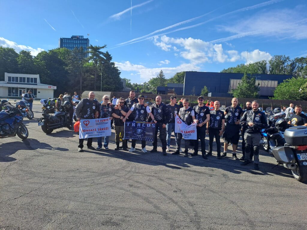 Ziua Donatorului de Sânge, marcată printr-o impresionantă Paradă Moto: „O mie de roți, un singur mesaj: Donează sânge!”