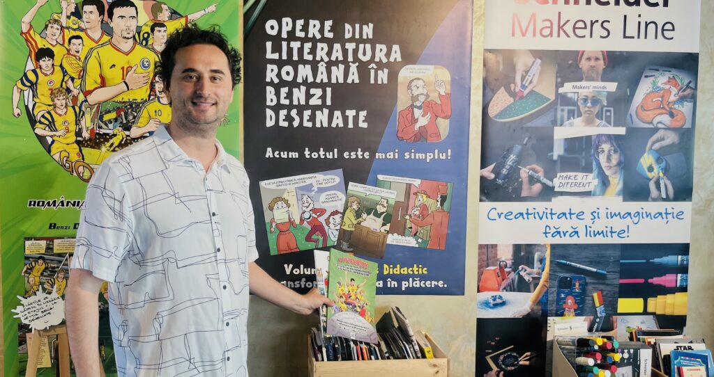 Mihai Grăjdeanu este un autor cunoscut de benzi desenate, artist grafic și profesor. (sursă foto: arhiva News Edge)