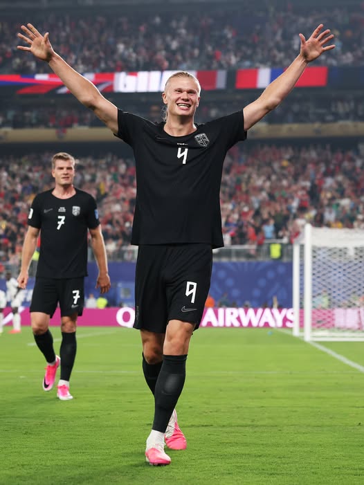 Haaland a înscris 4 din cele 6 goluri ale Norvegiei la Campionatul Mondial. Sursă foto: Facebook