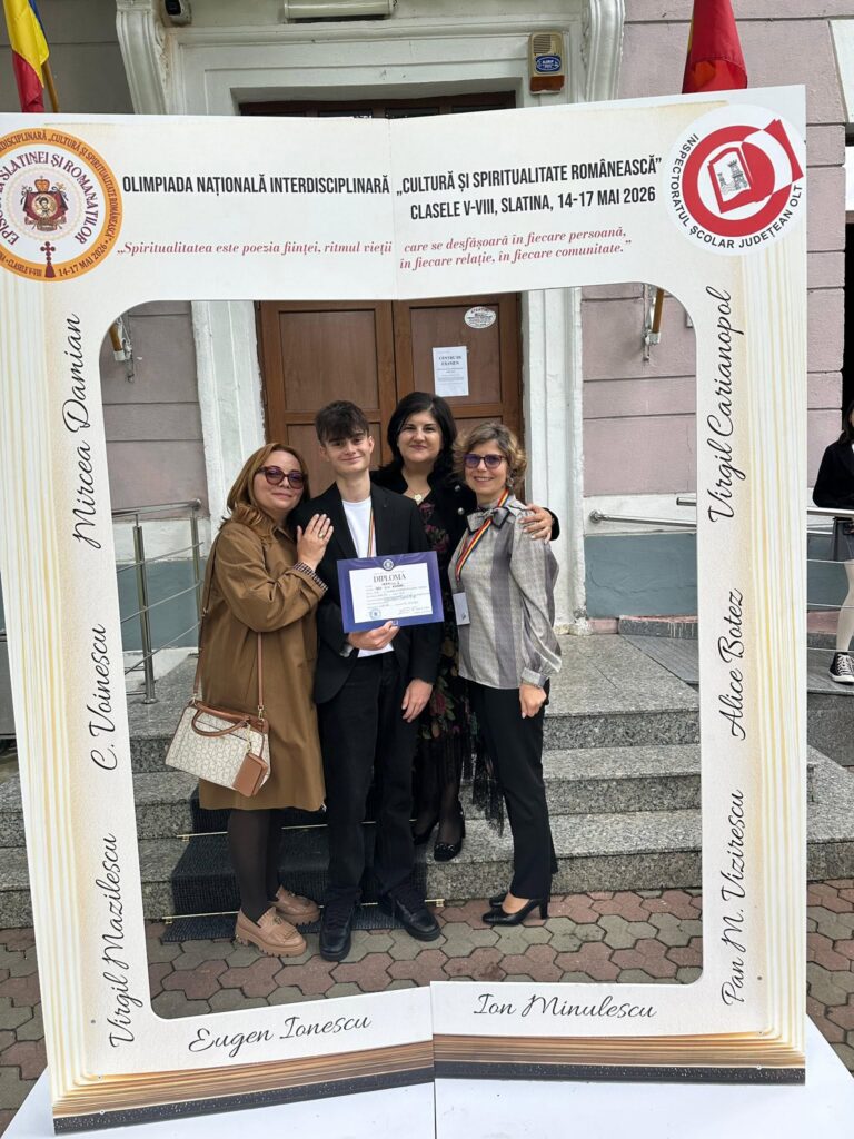 Performanță de excepție la Slatina: elevul Andrei Ioțu admis la liceu fără Evaluarea Națională după rezultate de top la olimpiade