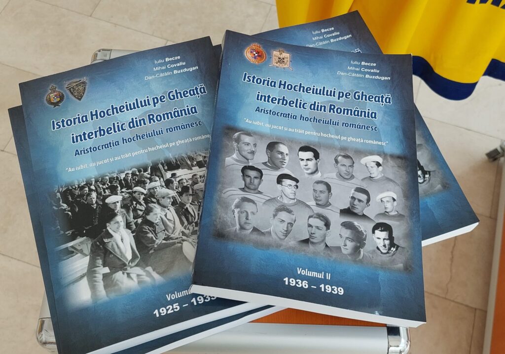 Hocheiul românesc își recuperează prima memorie. Două volume atent documentate istoric care parcă repun pe gheață meciuri și povești de acum un secol
