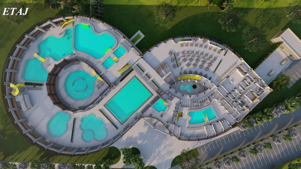 Aquaparc Transilvania Terme Tășnad va avea și etaj; sursa foto: Stațiunea turisticcă Tășnad