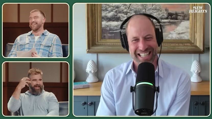 Prințul William, invitat-surpriză în podcastul lui Travis Kelce. Ce a spus despre fotbal și familie