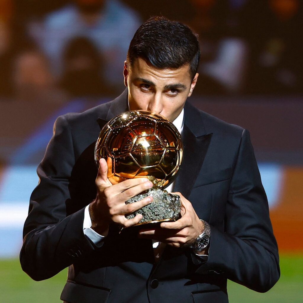 Rodri a câștigat Balonul de Aur în 2024. Sursă: Facebook