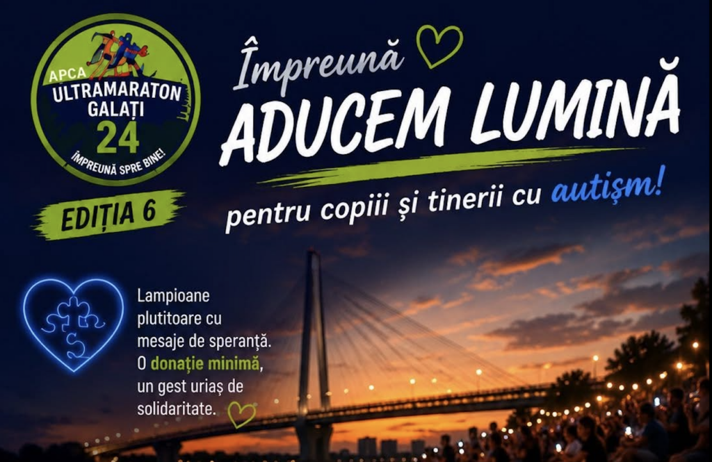Ultramaraton Galați 24 revine în septembrie. Participanții vor alerga pentru „Căsuța cu Super Eroi”, centrul dedicat copiilor cu autism