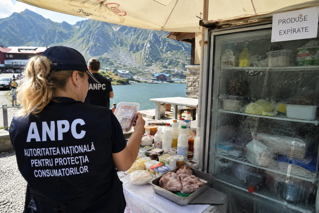 ANPC a găsit produse expirate și carne ținută în soare la Bâlea Lac. Amenzi de peste 300.000 de lei