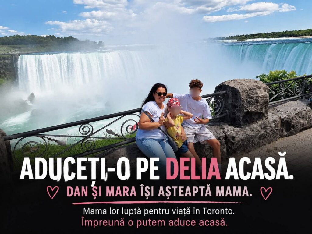 Leucemia le-a răpit tatăl. Acum aceeași boală încearcă să le ia și mama. O româncă luptă pentru viață în Canada, iar copiii o așteaptă acasă