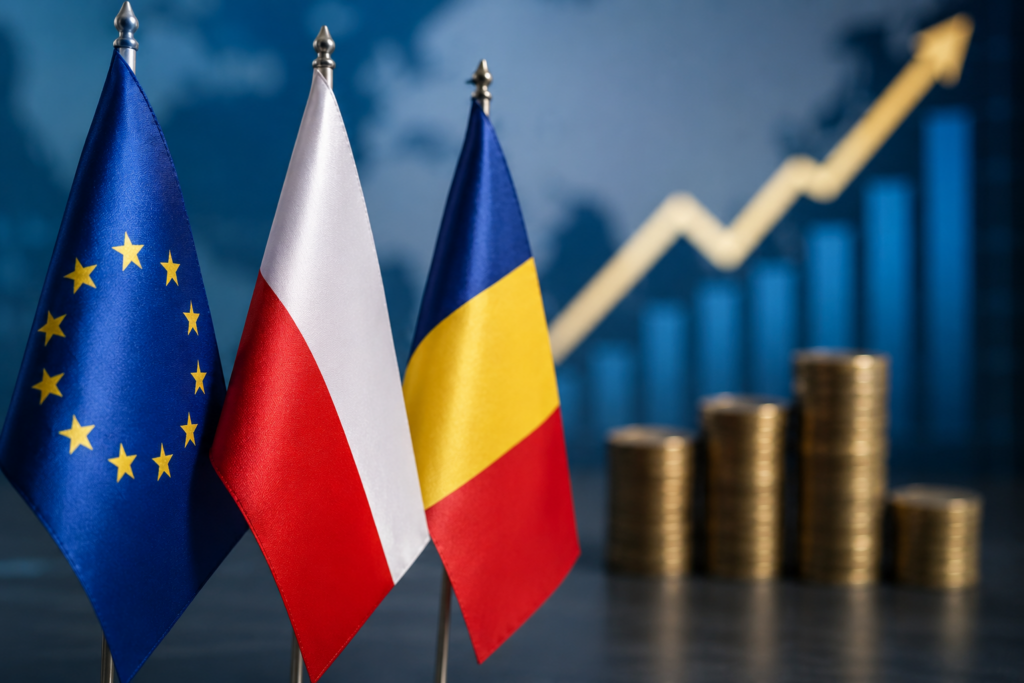 Polonia urcă pe locul șase în UE după PIB. România se află pe poziția a 12-a