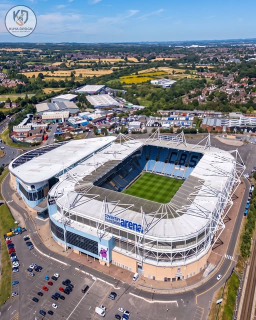 Stadionul lui Coventry. Sursă: Facebook