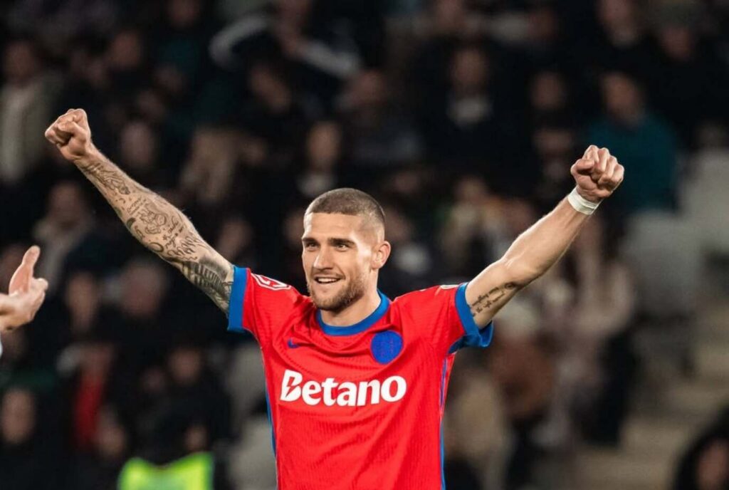 Transfer surpriză posibil în Serie A. Daniel Bîrligea de la FCSB, dorit de Frosinone