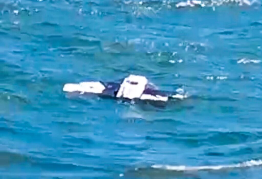 Un fragment de dronă fără încărcătură explozivă a fost recuperat în zona digului de sud al Portului Midia