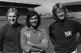 Bobby Moore, George Best și Rodney Marsh la Fulham. Sursă foto: Facebook