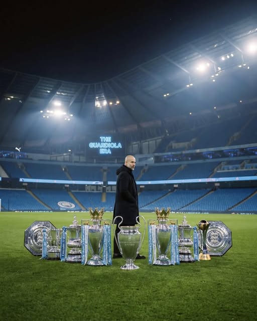 Guardiola a câștigat 20 de trofee la Manchester City. Sursă foto: Facebook