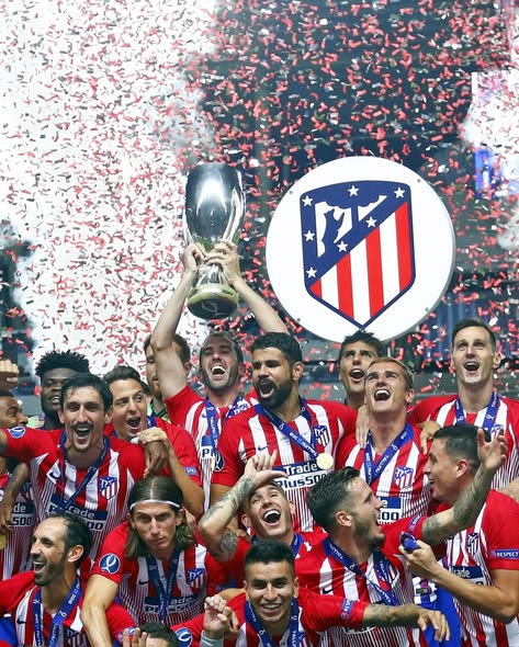 Atletico Madrid a câștigat 3 Supercupe. Sursă: Facebook