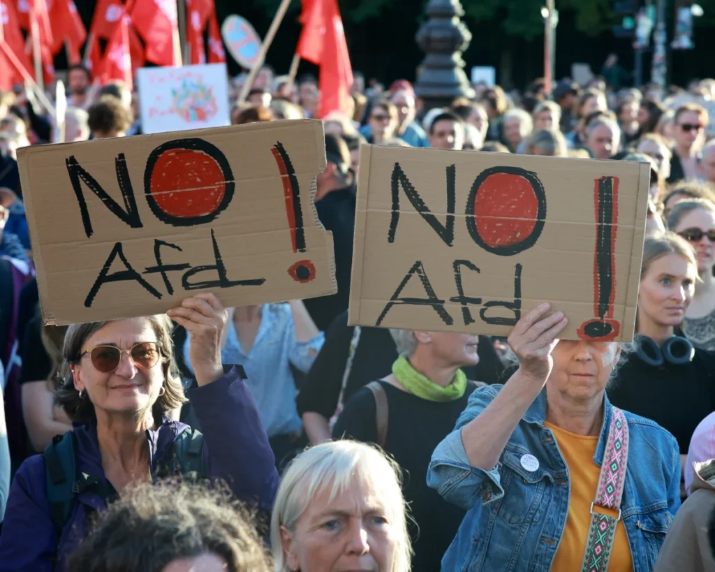 Mii de germani au protestat la Berlin împotriva ascensiunii partidului de extremă dreapta AfD