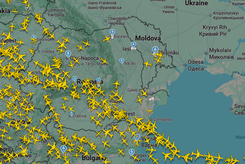 Ro-Alert, în patru judeţe, după ce o nouă dronă a fost depistată în România. Zboruri suspendate la aeroport