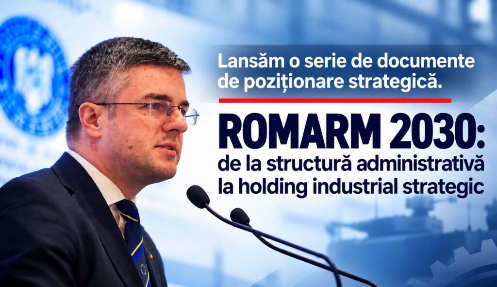 Irineu Darău, ministrul Economiei, propune reforma ROMARM până în 2030