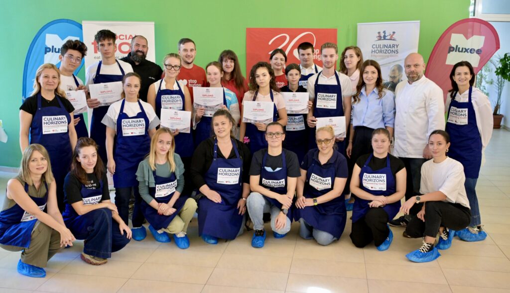 Prima promoție de tineri a absolvit „Culinary Horizons”. Proiectul social lansat pentru tinerii din medii vulnerabile